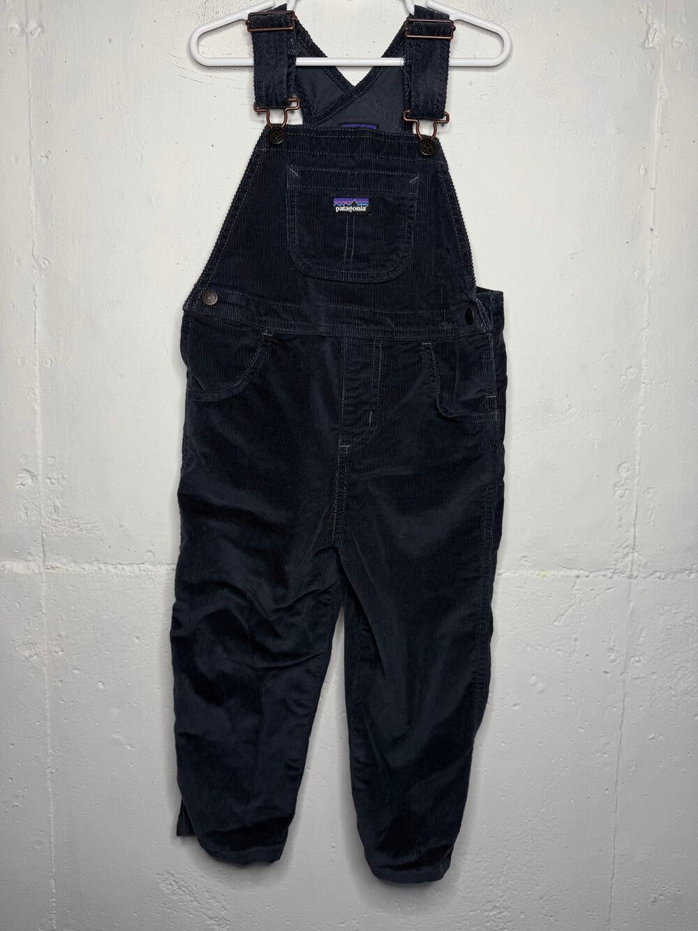 Patagonia 4T Navy Blue Overall Corduroy bibs Boys Girls